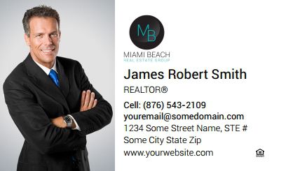 Miami Beach Real Estate Business Cards MB-BCM-005