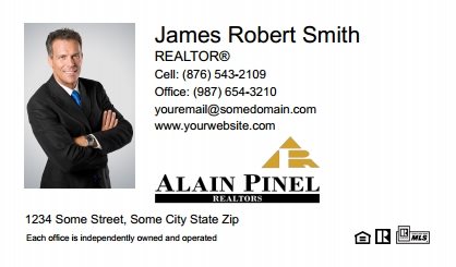 Alain-Pinel-Realtors-Business-Card-Compact-With-Medium-Photo-TH19W-P1-L1-D1-White