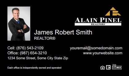 Alain-Pinel-Realtors-Business-Card-Compact-With-Small-Photo-TH01B-P1-L3-D3-Black