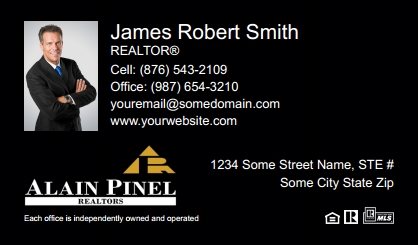 Alain-Pinel-Realtors-Business-Card-Compact-With-Small-Photo-TH04B-P1-L3-D3-Black