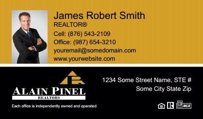 Alain-Pinel-Realtors-Business-Card-Compact-With-Small-Photo-TH04C-P1-L3-D3-Black-White