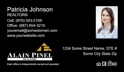 Alain-Pinel-Realtors-Business-Card-Compact-With-Small-Photo-TH05B-P2-L3-D3-Black