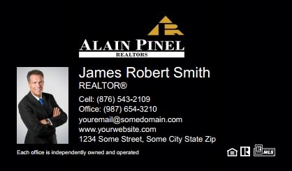 Alain-Pinel-Realtors-Business-Card-Compact-With-Small-Photo-TH13B-P1-L3-D3-Black