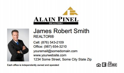 Alain-Pinel-Realtors-Business-Card-Compact-With-Small-Photo-TH13W-P1-L1-D1-White