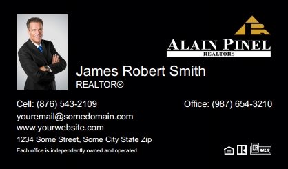 Alain-Pinel-Realtors-Business-Card-Compact-With-Small-Photo-TH14B-P1-L3-D3-Black