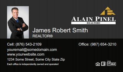 Alain-Pinel-Realtors-Business-Card-Compact-With-Small-Photo-TH14C-P1-L3-D3-Black-Others