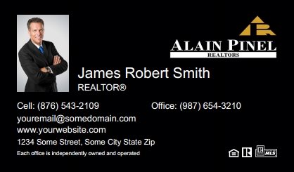 Alain-Pinel-Realtors-Business-Card-Compact-With-Small-Photo-TH15B-P1-L3-D3-Black