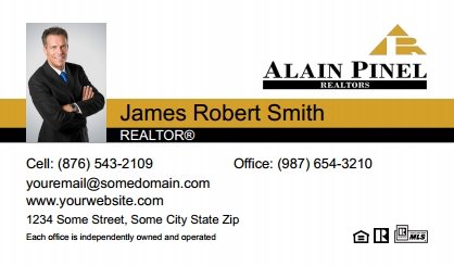 Alain-Pinel-Realtors-Business-Card-Compact-With-Small-Photo-TH15C-P1-L1-D1-Black-White