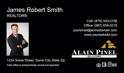 Alain-Pinel-Realtors-Business-Card-Compact-With-Small-Photo-TH21B-P1-L3-D3-Black