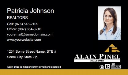 Alain-Pinel-Realtors-Business-Card-Compact-With-Small-Photo-TH23C-P2-L3-D3-Black