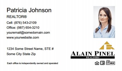 Alain-Pinel-Realtors-Business-Card-Compact-With-Small-Photo-TH23W-P2-L1-D1-White