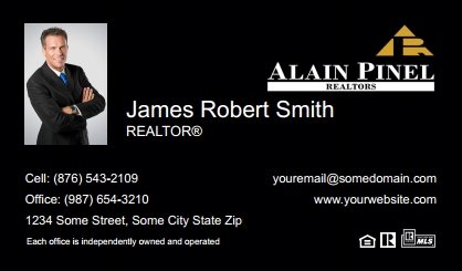 Alain-Pinel-Realtors-Business-Card-Compact-With-Small-Photo-TH25B-P1-L3-D3-Black
