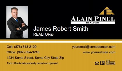 Alain-Pinel-Realtors-Business-Card-Compact-With-Small-Photo-TH25C-P1-L3-D1-Black-White