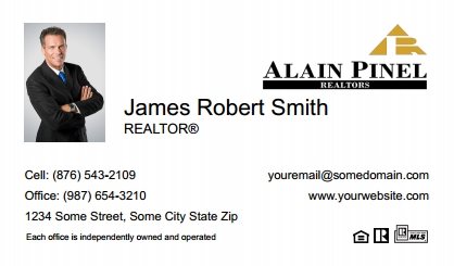 Alain-Pinel-Realtors-Business-Card-Compact-With-Small-Photo-TH25W-P1-L1-D1-White
