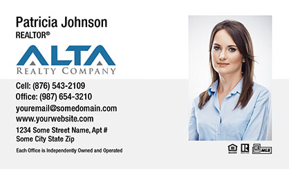 Alta Realty Business Card Labels ARC-BCL-002