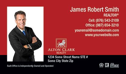 Alton-Clark-Business-Card-Core-With-Full-Photo-TH54-P1-L3-D3-Red-Black