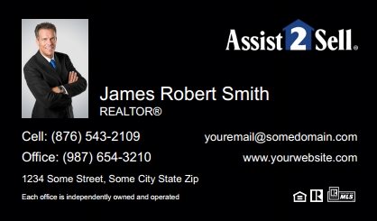 Assist2Sell-Business-Card-Compact-With-Small-Photo-TH01B-P1-L3-D3-Black