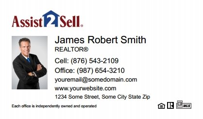 Assist2Sell-Business-Card-Compact-With-Small-Photo-TH12W-P1-L1-D1-White