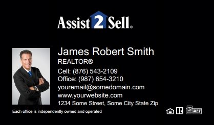 Assist2Sell-Business-Card-Compact-With-Small-Photo-TH13B-P1-L3-D3-Black