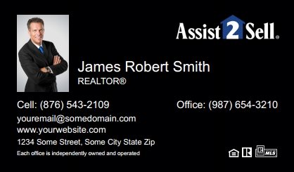 Assist2Sell-Business-Card-Compact-With-Small-Photo-TH14B-P1-L3-D3-Black