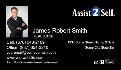 Assist2Sell-Business-Card-Compact-With-Small-Photo-TH27B-P1-L3-D3-Black