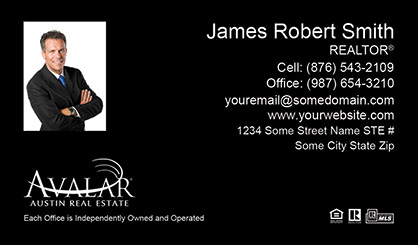 Avalar-Business-Card-Core-With-Small-Photo-TH55-P1-L3-D3-Black