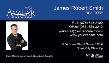 Avalar-Business-Card-Core-With-Small-Photo-TH60-P1-L3-D3-Blue-Black