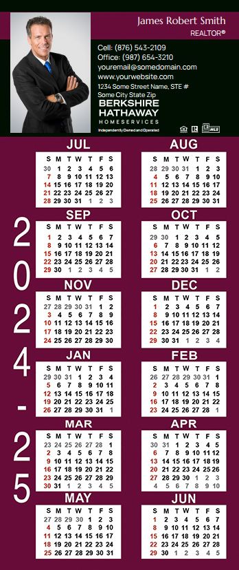 Berkshire Hathaway Calendar Magnet 3.5X8 BH-CALMAG3585-021