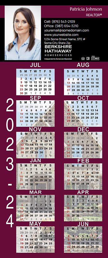Berkshire Hathaway Calendar Magnet 3.5X8 BH-CALMAG3585-022