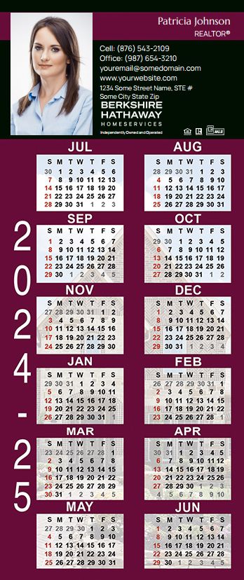 Berkshire Hathaway Calendar Magnet 3.5X8 BH-CALMAG3585-022