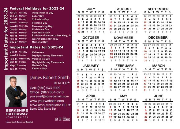 Berkshire Hathaway Calendar Magnet 4.25X6 BH-CALMAG4256-017