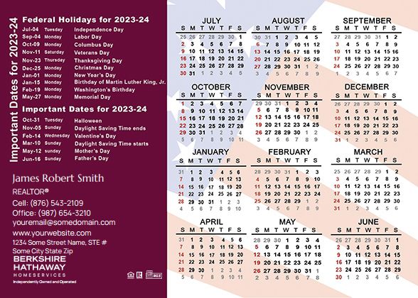Berkshire Hathaway Calendar Magnet 4.25X6 BH-CALMAG4256-024