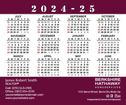 Berkshire Hathaway Calendar Magnet 3.5X4 BH-CALMAG3540-013