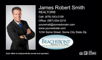 Beachfront Realty Business Cards BRI-BC-001