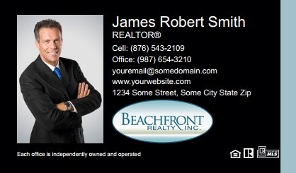 Beachfront Realty Business Card Magnets BRI-BCM-002