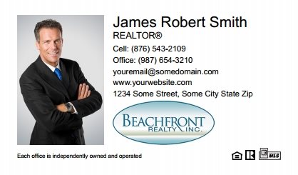 Beachfront Realty Business Card Labels BRI-BCL-003