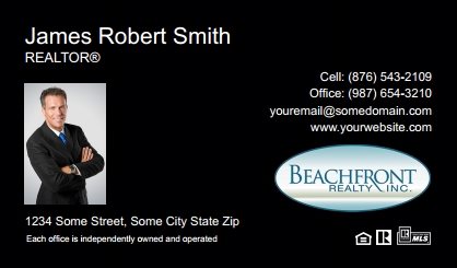 Beachfront-Realty-Business-Card-Compact-With-Small-Photo-TH21B-P1-L1-D3-Black