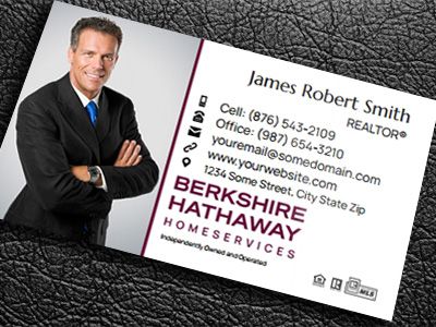 Berkshire Hathaway Gloss Laminated Business Cards BH-BCLAM-001
