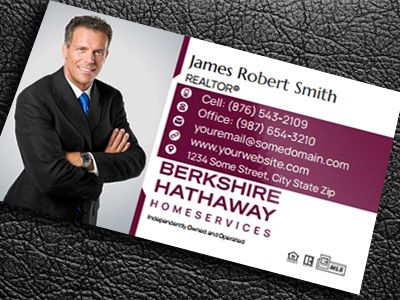 Berkshire Hathaway Gloss Laminated Business Cards BH-BCLAM-005