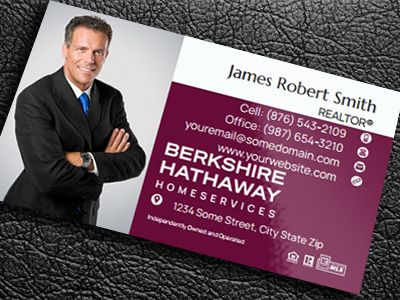 Berkshire Hathaway Gloss Laminated Business Cards BH-BCLAM-009