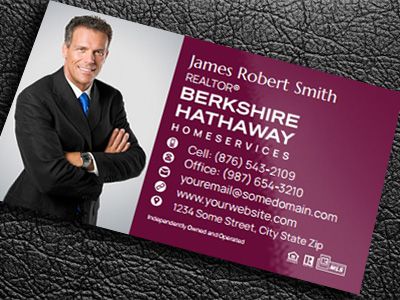 Berkshire Hathaway Gloss Laminated Business Cards BH-BCLAM-013
