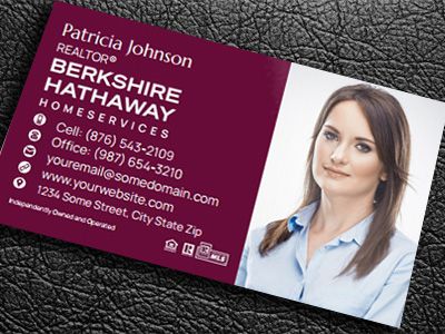 Berkshire Hathaway Gloss Laminated Business Cards BH-BCLAM-015