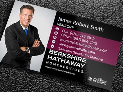 Berkshire Hathaway Gloss Laminated Business Cards BH-BCLAM-017