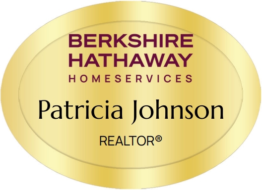 Berkshire Hathaway Name Badges Oval Golden (W:2