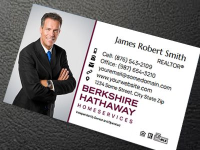 Berkshire Hathaway Silk Laminated Business Cards BH-BCSILK-001