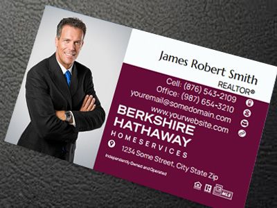 Berkshire Hathaway Silk Laminated Business Cards BH-BCSILK-009