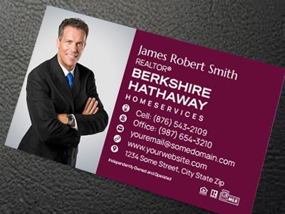 Berkshire Hathaway Silk Laminated Business Cards BH-BCSILK-013