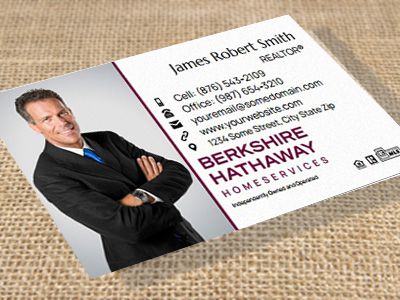Berkshire Hathaway Suede Soft Touch Business Cards BH-BCSUEDE-001