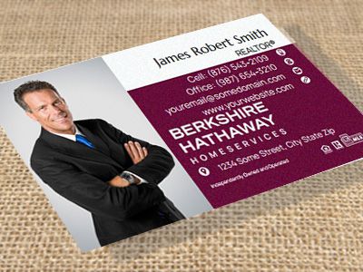 Berkshire Hathaway Suede Soft Touch Business Cards BH-BCSUEDE-009