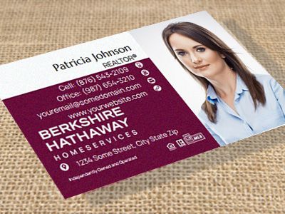 Berkshire Hathaway Suede Soft Touch Business Cards BH-BCSUEDE-011